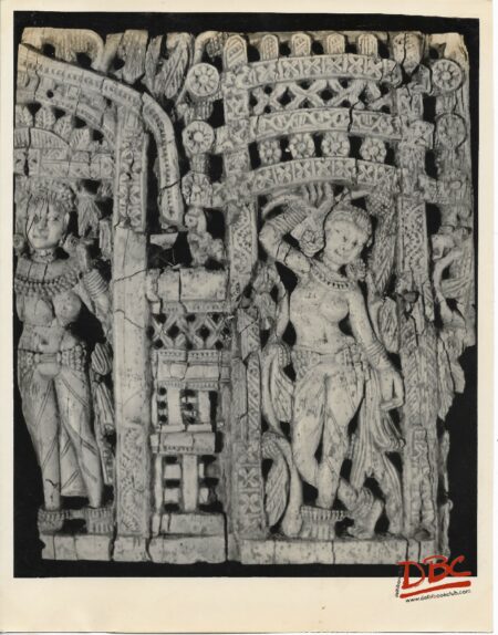 Plaque Depicting to Female Figure On Stupa Gateway