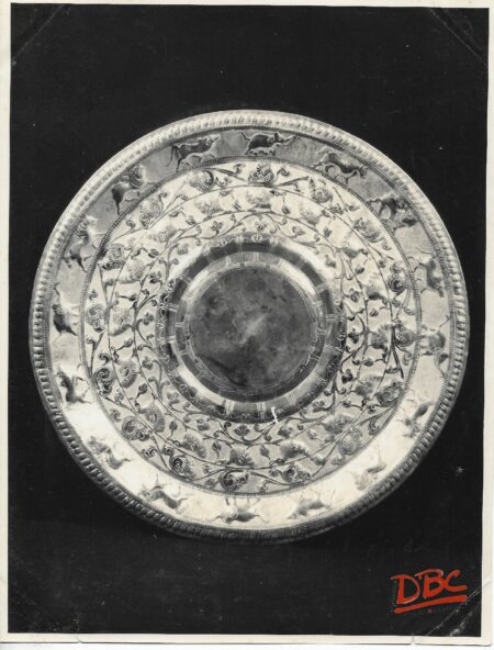 Large Silver Tray With Design