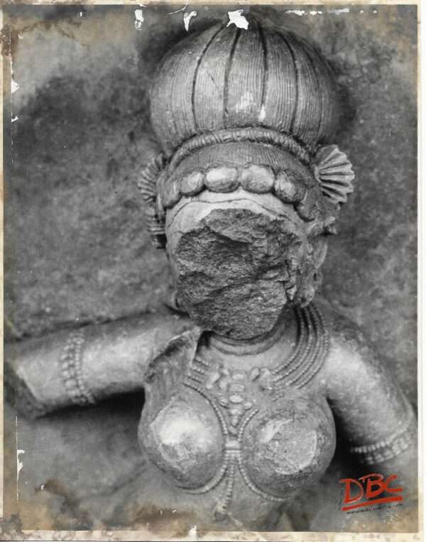 Hirapur (Bhubaneshwar): 64 Yogini Temple : Close up of a Yogini