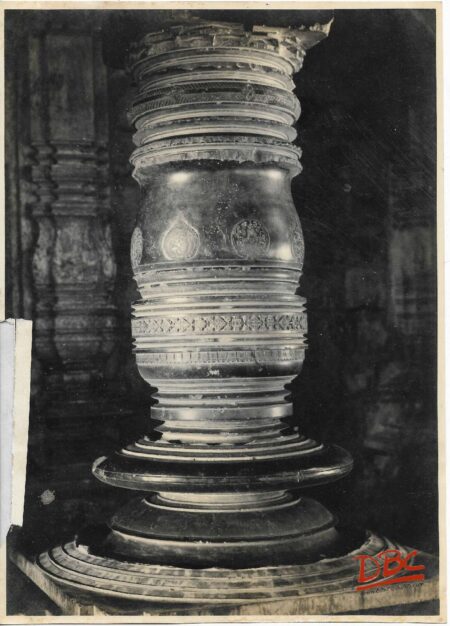 Hooghly Vir Bhadra Temple Polished Pillar in the Mandapa