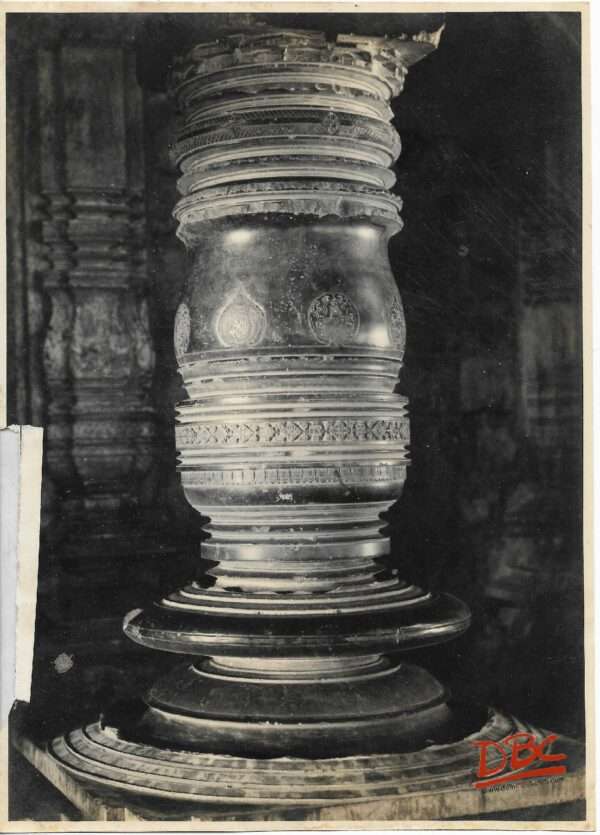 Hooghly Vir Bhadra Temple Polished Pillar in the Mandapa