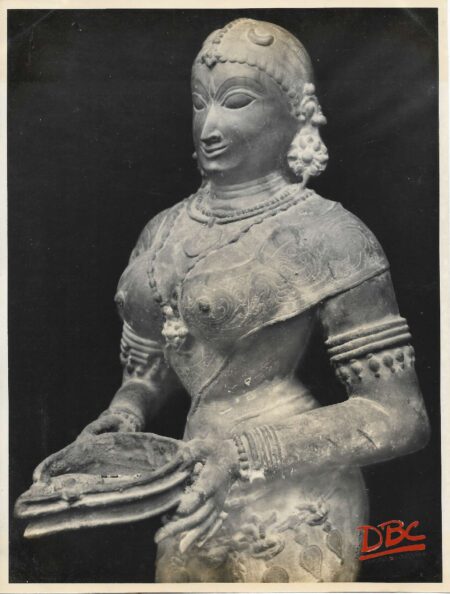 Madhura : Brass Deepalaskmi From Meenakshi Temple