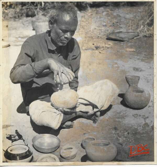 A Craftsman Preparing Clay Models