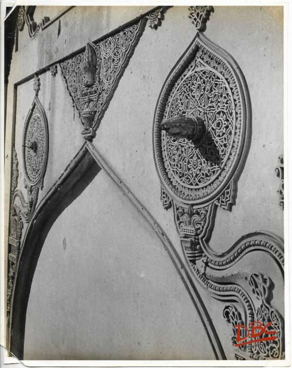 Bijapur - Floral Work of the Facade of the East Side