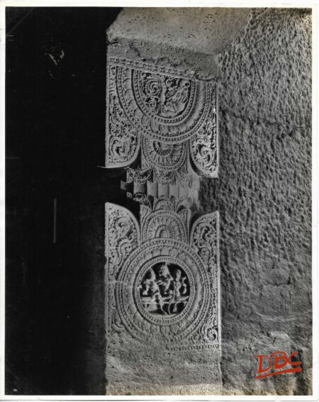 Ajanta - Cave No. 24 - A Pillar