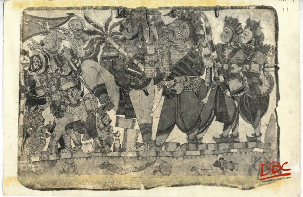 March Apainsh Ravana Painting Folk Ramayana (Maharashtra)
