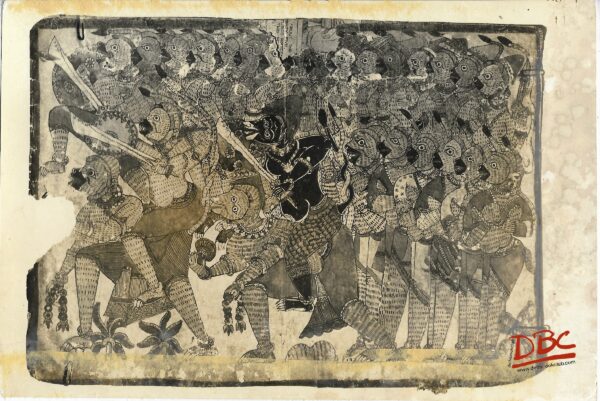 March for the Onslandship Painting Folk Ramayana (Maharashtra)