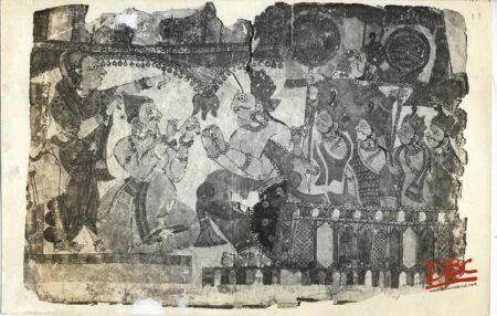 Kaikeyi Receiving Her Loon Painting Folk Ramayana (Maharashtra)