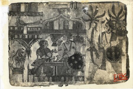 Shri Rama At Chitrakanta Painting Folk Ramayana (Maharashtra)