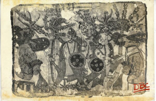 Destructin of Smbhraswa Painting Folk Ramayana (Maharashtra)