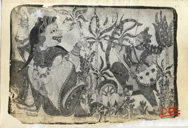 Tmagdy of Surpanakha Painting Folk Ramayana (Maharashtra)
