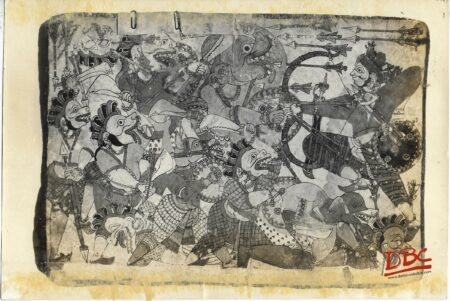 Lakshmana Meets The Challenges Painting Folk Ramayana (Maharashtra)