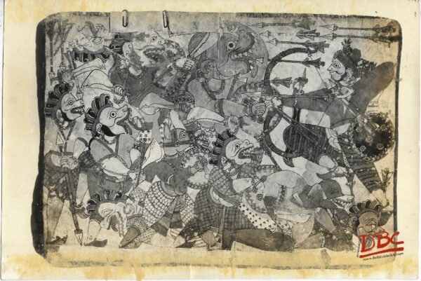 Lakshmana Meets The Challenges Painting Folk Ramayana (Maharashtra)