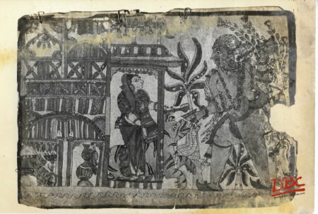 Alms to Ravamna Painting Folk Ramayana (Maharashtra)