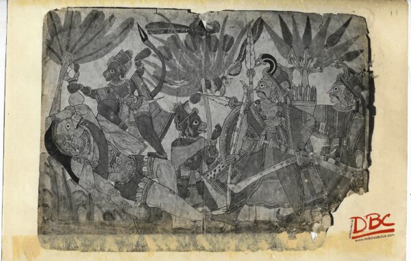 Phiphs of Sngria Painting Folk Ramayana (Maharashtra)