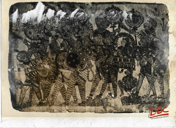 Sita Taken to Painting Folk Ramayana (Maharashtra)