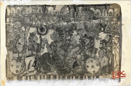 Sukrchana Request Rama for the Break of Her Husband Painting Folk Ramayana (Maharashtra)