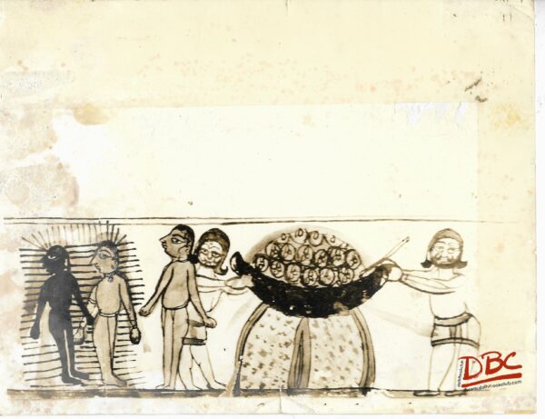 Scene From Garodh Puran Painting Folk Ramayana (Maharashtra)