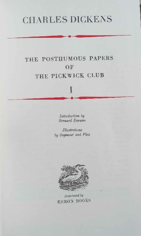 The Posthumous Papers Of The Pickwick Club