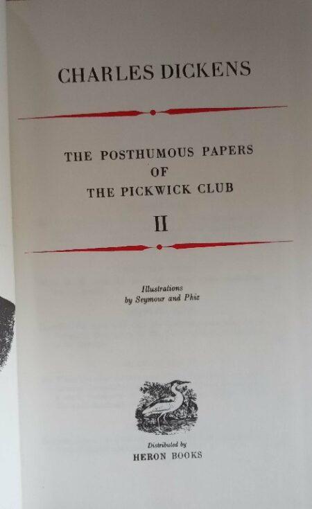 The Posthumous Papers of The pickwick club